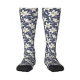 thumbnail image 2 of Picia Women Crew Soft Moisture-wicking Socks Lilies Flowers Pattern Design Cotton Socks, One Size fit All, 2 of 9