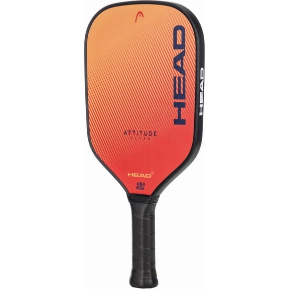 HEAD Attitude SUPRM Pickleball Paddle - Beginner Paddle, Spin Technology, Composite Hitting Surface, Molded Construction, Ergo Grip