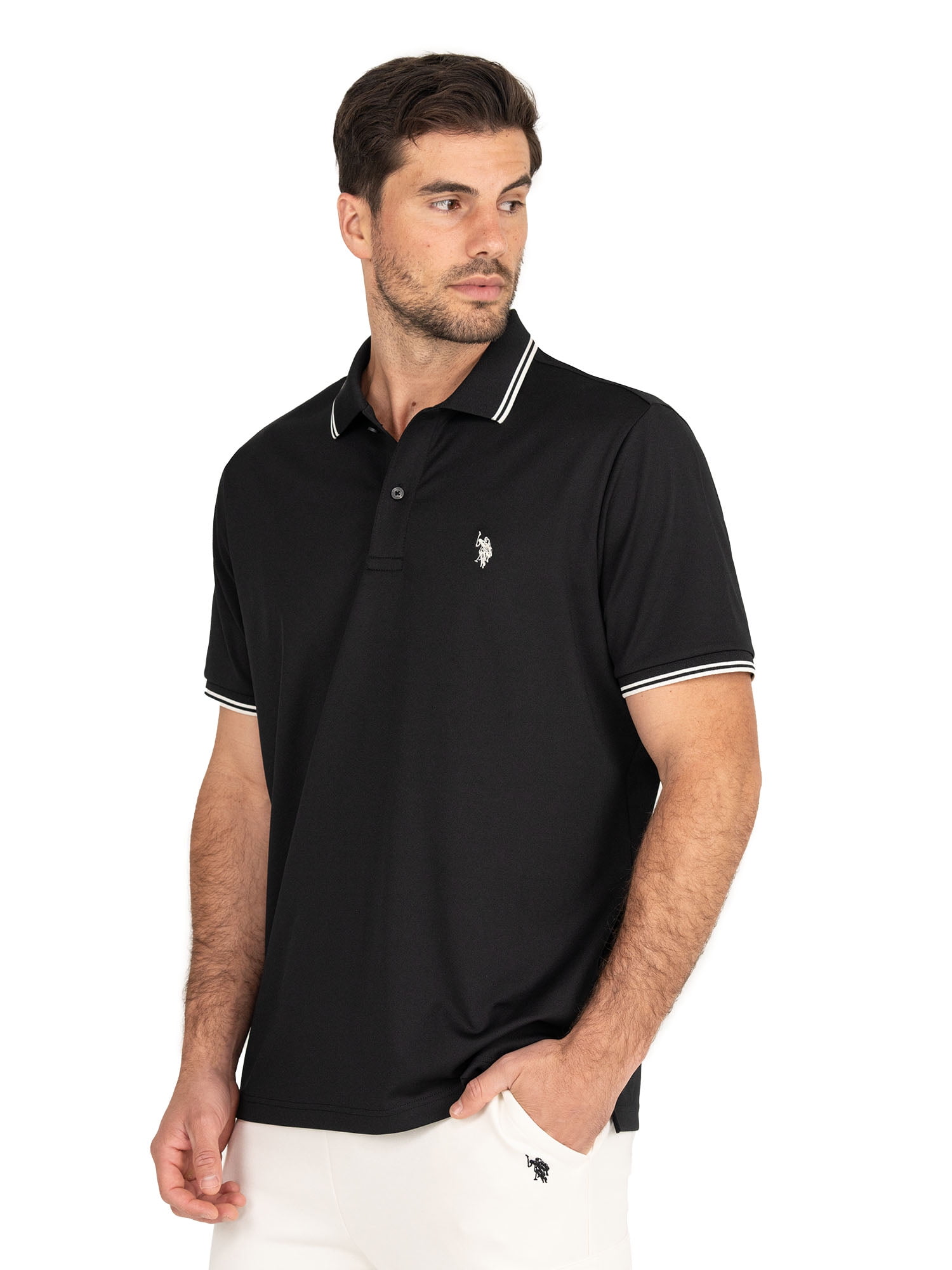 U.S. Polo Assn. Men's Performance Interlock Polo Shirt