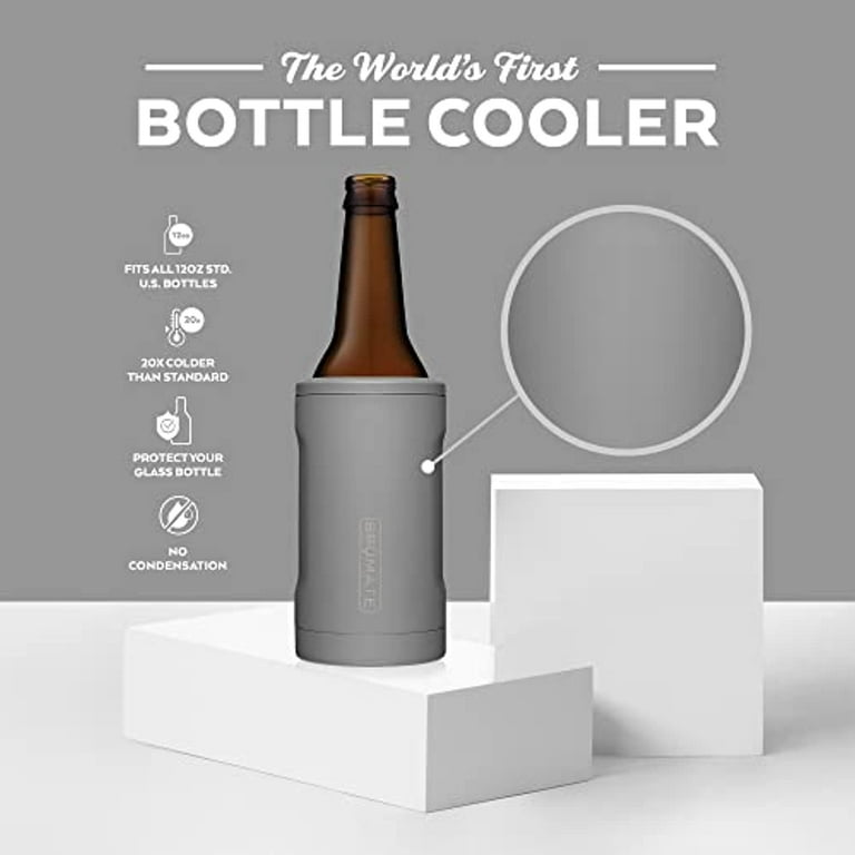 BrüMate Hopsulator Bott'l Insulated Bottle Cooler for Standard 12oz Glass  Bottles | Glass Bottle Insulated Stainless Steel Drink Holder for Beer and