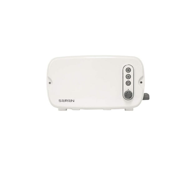 BergHOFF Grille-Pain à Chargement Latéral avec Extérieur Froid et Plateau Ramasse-Miettes Amovible, Blanc, Sans Plateau de Service