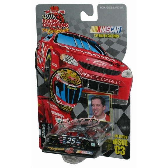 Racing Champions The Originals (1999) Nascar Red Monte Carlo Wally Dallenbach Toy Car Issue C3
