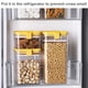 thumbnail image 3 of Inteprter Tanque de alimentos sellado de plástico transparente, caja de almacenamiento de mantenimiento fresco a prueba de humedad, recipiente Organizadores de utensilios de cocina Amarillo METRO, 3 of 6