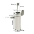 thumbnail image 6 of Suction Pump, Stainless Steel Manual Water Jet Pump Domestic Well Hand Shake Suction Pump Groundwater for Home Garden Yard, 6 of 14