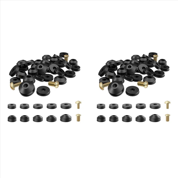 Arandelas de Llave, Paquete de 116 Arandelas de Goma Planas y Biseladas para Llave y Tornillos con Pechera de LatóN Juego Surtido de Repuestos