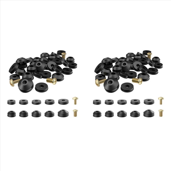 Arandelas de Llave, Paquete de 116 Arandelas de Goma Planas y Biseladas para Llave y Tornillos con Pechera de LatóN Juego Surtido de Repuestos