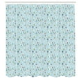 thumbnail image 3 of Ambesonne Winter Shower Curtain, Ski Resort People on Snow, 69"Wx84"L, Blue Multicolor, 3 of 5