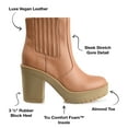 thumbnail image 4 of Journee Collection Womens Riplee Almond Toe Platform Ankle Booties, 4 of 6