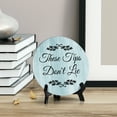 thumbnail image 3 of Sign ByLITA These Tips Don't Lie, Wood Color, Circle Table Sign (5"x5"), 3 of 6