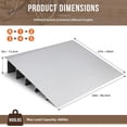thumbnail image 2 of 5 In Rise Aluminum Door Threshold Ramp Non-Slip Entry Ramp 800 Lbs Capacity Adjustable for Wheelchairs Scooters Walkers and Strollers, 2 of 5