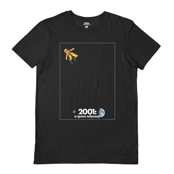 2001 A Space Odyssey - Camiseta Floating In Space para Adultos Unisex (Negro)