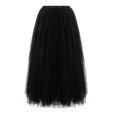 thumbnail image 3 of Falda larga de tul con lazo en la cintura para mujer, estilo princesa, con burbujas, de malla, 3 of 6