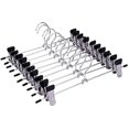 thumbnail image 1 of 10 Pack Stainless Steel Pants Hangers With Clips Clothes Hangers 474, 1 of 4