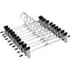 thumbnail image 1 of Pack de 10 Perchas de Metal Brillar para Pantalones 28,5 cm Clip de Goma Abrazadera Antideslizante Electrónica, 1 of 3