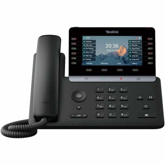 Yealink SIP-T85W IP Phone Corded/Cordless Wi-Fi DECT Wall Mountable Classic Gray