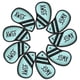 thumbnail image 2 of Juego de 9 fundas impermeables para cabezas de hierros de golf con etiqueta numerada. Verde, 2 of 8