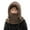 Coffee, variant on WJJIAO Kids Ski Mask Balaclava for Boys Girls Winter Warm Face Mask Hat Toddler Snow Sherpa Hood Neck Scarf, One Size