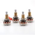 thumbnail image 1 of (4x) Potenciómetros de audio de eje dividido largo Bourns 500K + (2x) Condensadores de caída naranja de .022uf - Para guitarra eléctrica, 1 of 4
