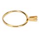 thumbnail image 1 of Blank Ring Base Steel Short Four Claws Exquisite Glossy Lightweight Finger Rings Components for DIY Crafts Jewelry Making Gold, 1 of 5