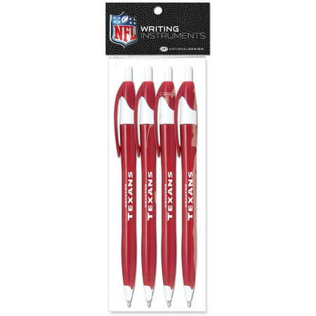 NFL Houston Texans Stratus Pen 4-Pack