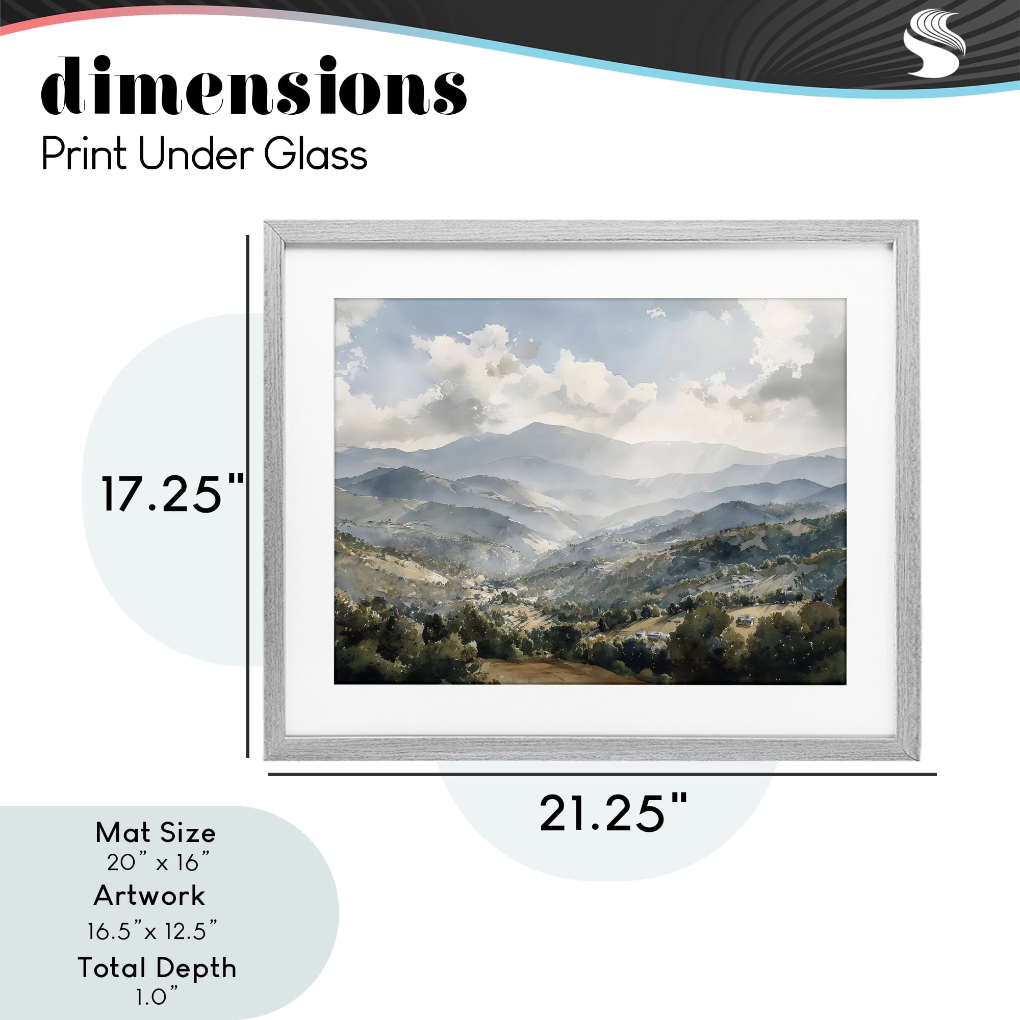 Stupell Industries Everything Under The Sun Gray Framed Print Under Glass, design by Franklyn Gregory