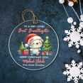 thumbnail image 4 of To A Very Loved Great Granddaughter Christmas Tree Ornament 2025 - Polar Bear Xmas Gift From Great Grandparents - Custom Text Name, 4 of 5