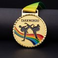 thumbnail image 2 of Juego Deportivo Medallas Ganador Premio Hornear Pesca Taekwondo Medallas (Oro), 2 of 8