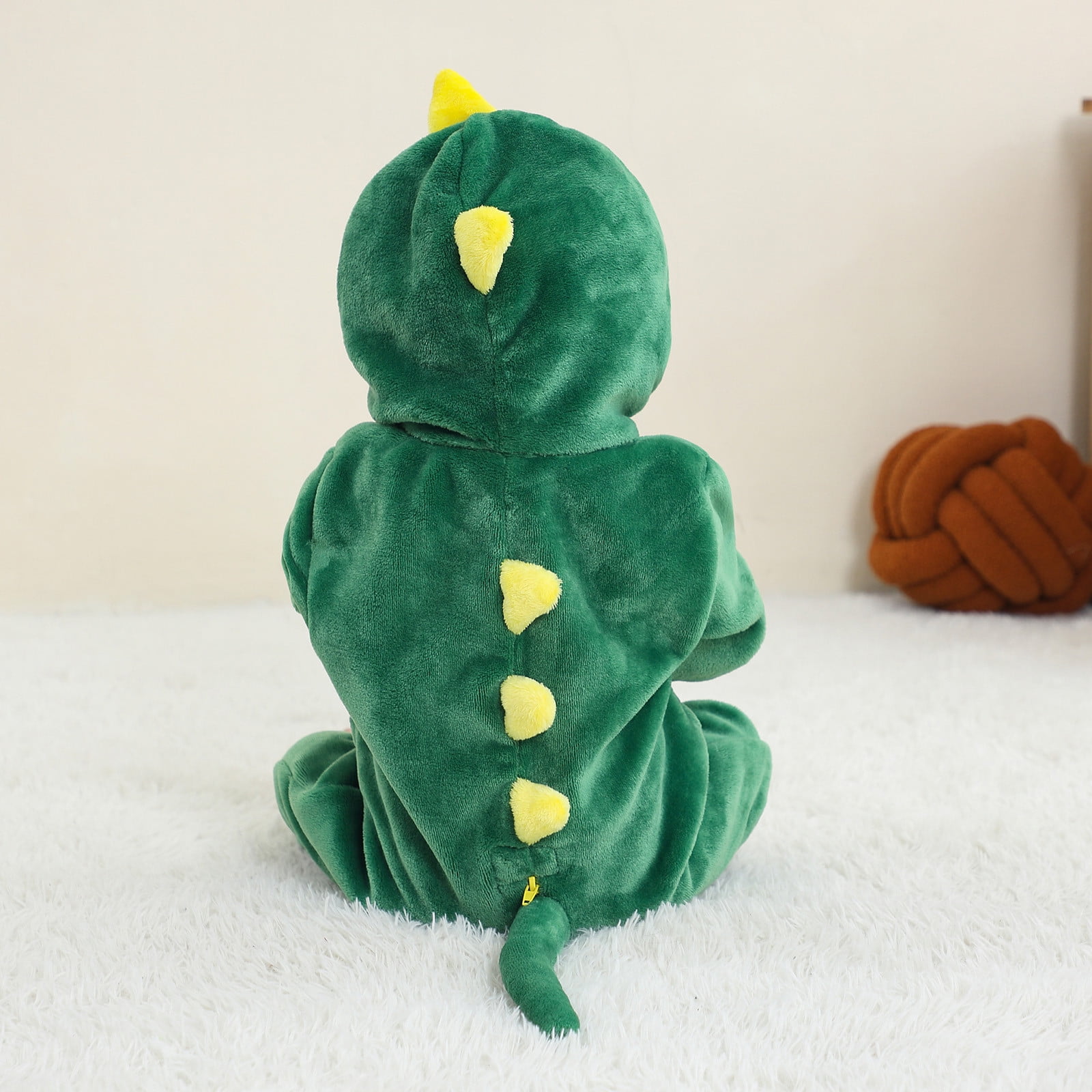 FFENYAN Adorable Dinosaur-Themed Baby Onesie Soft Flannel Long Sleeve Bodysuit for Infants and Toddlers Perfect for Everyday Wear and Special Occasions for 3 Months-3 Years