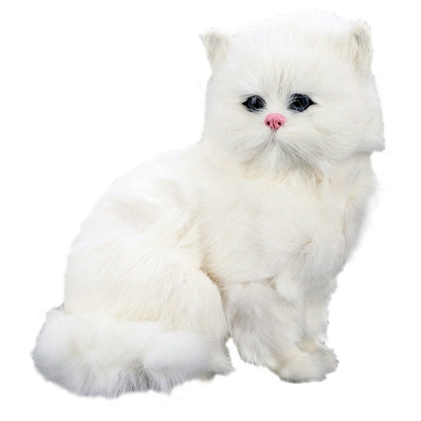  JOY FOR ALL - Silver Cat with White Mitts - Interactive  Companion Pets - Realistic & Lifelike : Pet Supplies