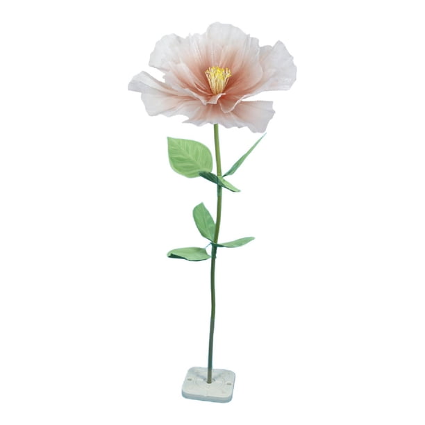 Arreglo floral de flores artificiales decorativo de 19,69 pulgadas de diámetro. Naranja Rosa