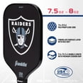 thumbnail image 3 of Franklin Sports NFL Las Vegas Raiders Pickleball Paddle - Official NFL Team Pickleball Paddles - USAP (USAPA) Approved Premium Quality Pickleball Paddles - Authentic Team Logos + Colors, 3 of 12