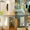 thumbnail image 5 of 4x 20cm Mirror Tile Wall Sticker Square Self Adhesive Room Decor Stick On Art, 5 of 5