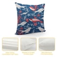 thumbnail image 4 of Throw Pillow Cushion Cover, Fauna Fish and Sketch, Decorative Square Accent Pillow Case,, 4 of 5