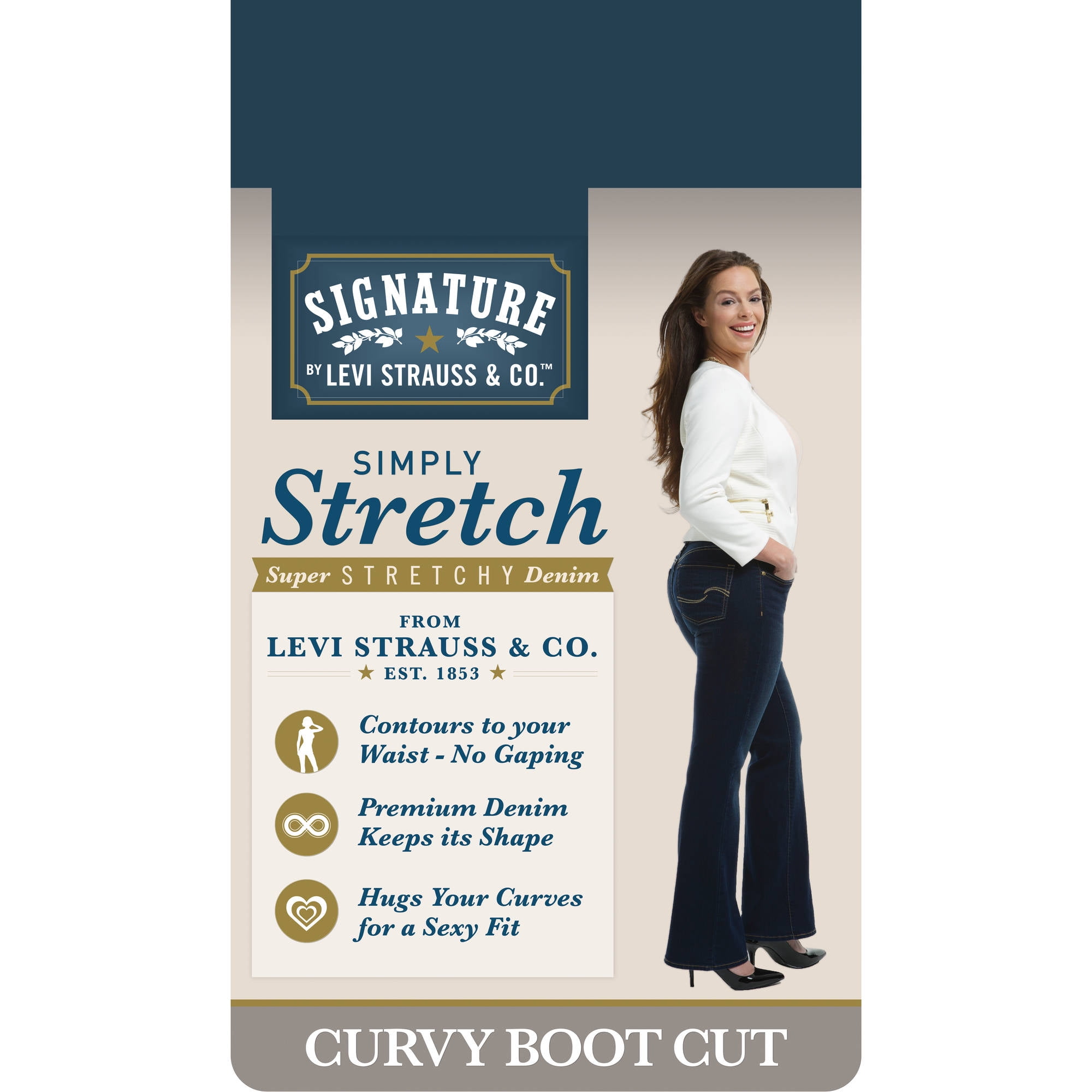 levi signature curvy bootcut jeans