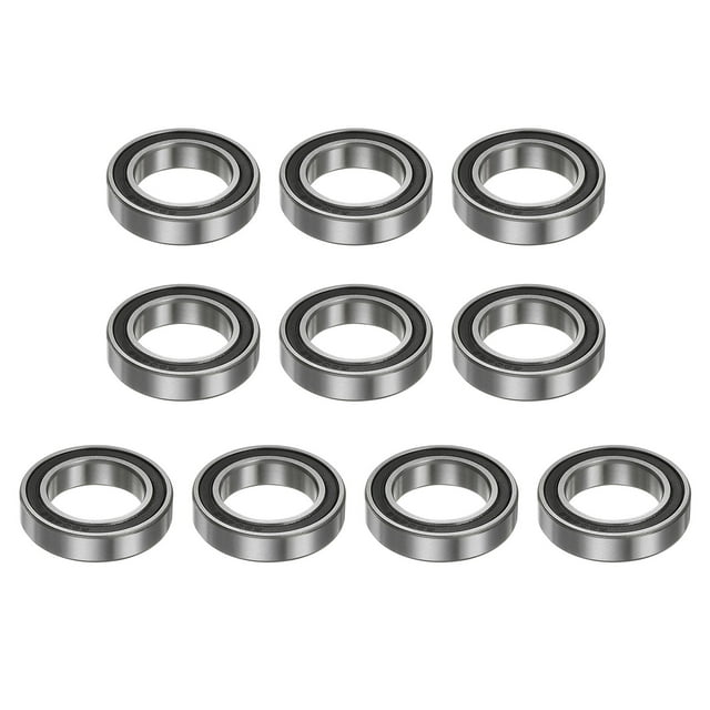 Unique Bargains Roulements à Billes 6804-2RS 20mmx32mmx7mm Acier Chromé Doublement Scellé Lot de 10