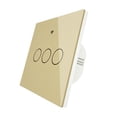 thumbnail image 1 of Interruptor inteligente  de pared sin accesorios 3 vías dorado Gloria Interruptor de luz, 1 of 9