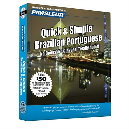 Pimsleur Portuguese (Brazilian) Quick & Simple Course - Level 1 Lessons 1-8 CD : Learn to Speak and Understand Brazilian Portuguese with Pimsleur Language (Best Portuguese Language Course)