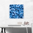 thumbnail image 2 of ARTCANVAS Black Baby Blue Camo Camouflage Machine Hand Gun Rifle Pattern Canvas Art Print - Size: 18" x 18" (1.50" Deep), 2 of 9