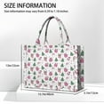 thumbnail image 3 of Large Capacity Tote Bag,Pink Christmas Santa and Tree Pattern Handbag Fashion Luxury Tote Bag,15.7"x13"x 5.1" Inches,Laptop Compatible, 3 of 6