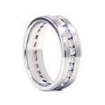 thumbnail image 2 of 1 1/4ct Channel Set Diamant Brossé Bague 14K Or Blanc, 2 of 4