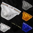 thumbnail image 6 of Men T-back Briefs Underwear Thong G-string Low Rise Sexy Pouch Panties Underpant, 6 of 12