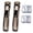2*black, variant on 2 Pack Portable Binder Clip Stapler with 100 Clips – Reusable Paper Clamp Tool, No Staple Binding for Office Home Desk Organization