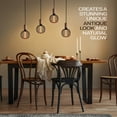 thumbnail image 4 of Next Glow LED Decorative Light Bulb 3.5 W, E26 Vintage Black Metal Cage Edison Light, 4 of 8