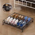 thumbnail image 4 of Zapatera bajo cama con ruedas, organizador de zapatos debajo de la cama con asas, cajas de almacenamiento gran capacidad para juguetes, zapatos, ropa,, 4 of 7