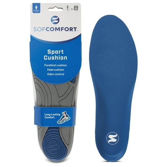 Sof Comfort Lightweight Foam Sport Insole, Men's Size 7-13, Trim-to-Fit