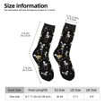 thumbnail image 2 of Logiee Playing Music Skeletons Print Adult Socks for Men & Women,Calf Socks, Ankle Socks,Boots Socks,Breathable Casual Sock,Unisex Crew Socks, 2 of 6