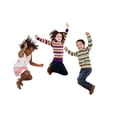 thumbnail image 2 of Three Happy Children Jumping Wall Decal by Wallmonkeys Peel and Stick Graphic (18 in W x 16 in H) WM213950, 2 of 4