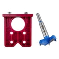 thumbnail image 1 of Kit de plantilla para bisagra oculta de 35 mm, plantilla para fresadora de agujeros de bisagra, carpintería para instalación de puertas de muebles, Rojo, 1 of 8