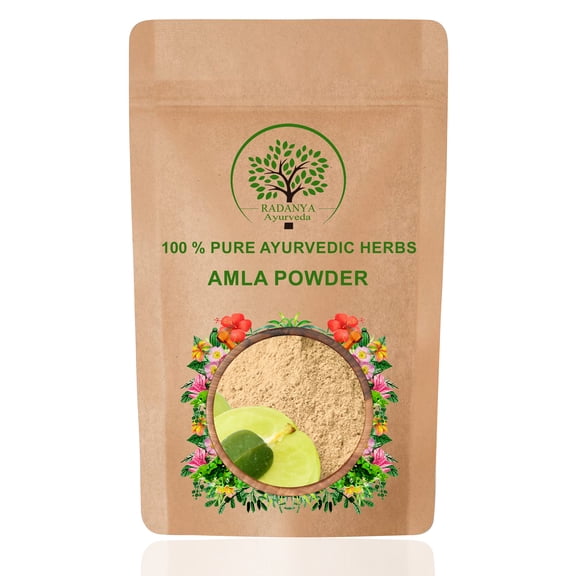 RADANYA Ayurveda Amla Powder Indian Gooseberry Emblica officinalis, 250 Grams