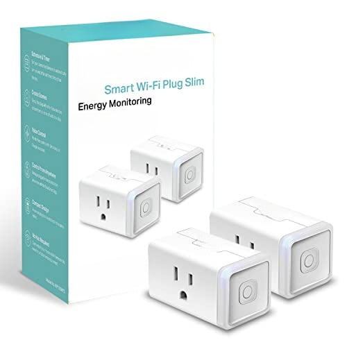 Plug, Matter Compatible, Energy Monitoring, Compact Design, 15A/1800W Max, Super Easy Setup, Works with Apple Home, Alexa & Google Home, UL Certified, 2.4G Wi-Fi Only, White, KP125M(2-Pack)